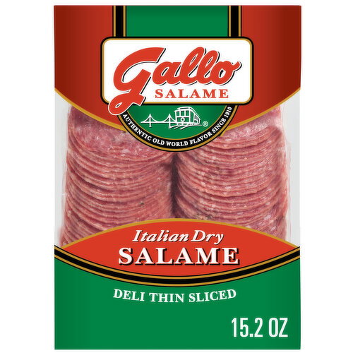 Gallo Salame® Deli Thin Sliced Italian Dry Salami Lunch Meat