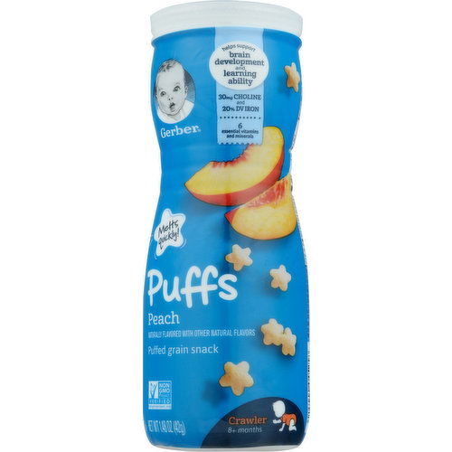 Gerber Puffs, Peach