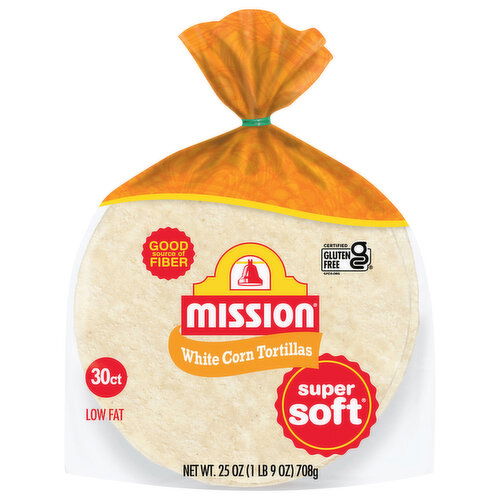 Mission Low Fat Super Soft White Corn Tortillas