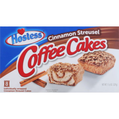 Hostess Cakes, Cinnamon Streusel, 8 Pack