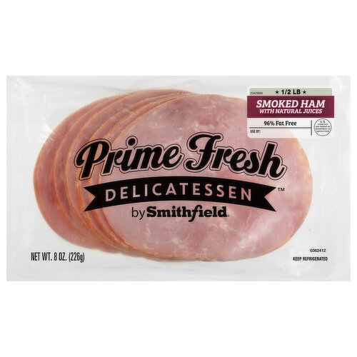 Prime Fresh Delicatessen Smoked 96% Fat Free Ham Image 1 of 4