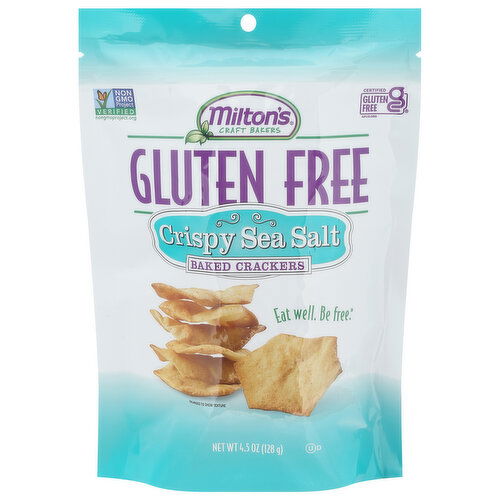 Milton's Baked Crackers, Gluten Free, Crispy Sea Salt