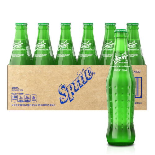 SPRITE Lemon-Lime Soda Mexico,  12 fl oz, 24 Ct