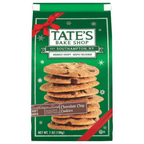 Tate's Bake Shop Chocolate Chip Season's Greetings Cookies Image 1 of 6