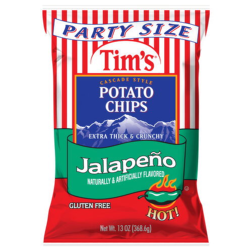 Tim's Cascade Style Hot! Jalapeno Potato Chips Image 1 of 6