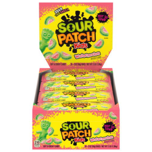 Sour Patch Kids Candy, Watermelon, Soft & Chewy