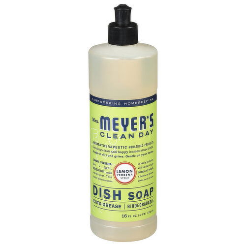 Mrs. Meyer's Dish Soap, Lemon Verbena Scent