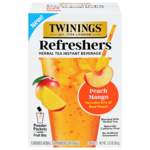 Twinings Refreshers Instant Beverage Peach Mango Herbal Tea Image 1 of 6