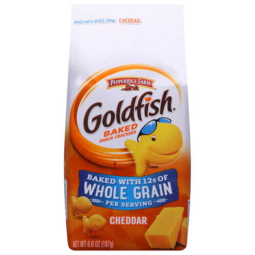 Goldfish Snack Crackers, Baked, Cheddar