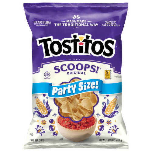 Tostitos Scoops! Original Tortilla Chips Party Size!