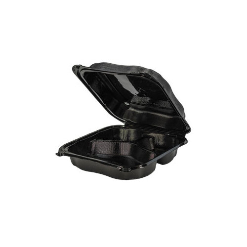 Extra Large Vented 3 Comp Container Black