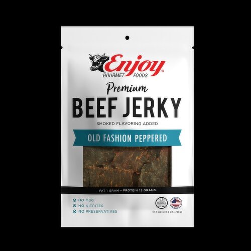 Enjoy Beef Jerky, Old Fashioned Pepper, Premium
