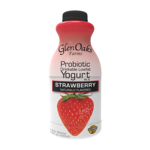 Glenoaks Drinkable Yogurt Strawberry