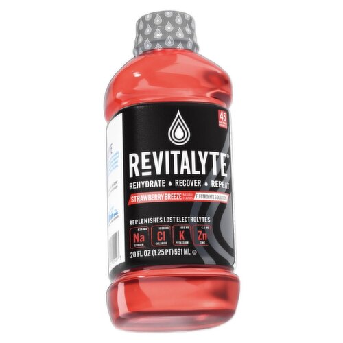 Revitalyte Electrolyte Solution, Strawberry Breeze