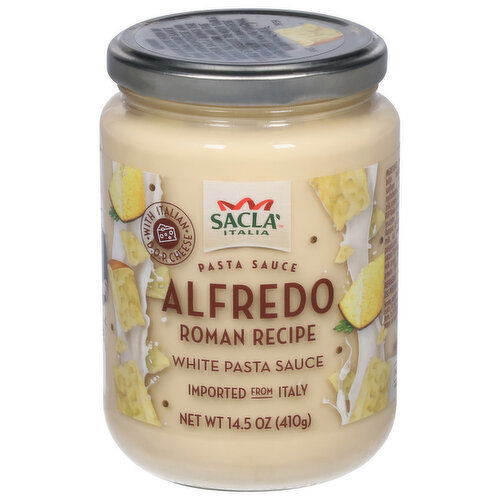 Sacla Italia Pasta Sauce, Alfredo, White