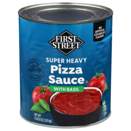 First Street Super Heavy Pizza Sauce with Basil Image 1 of 6