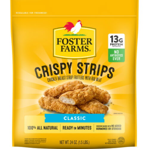 Foster Farms Crispy Chicken Strips, Frozen Image 1 of 9