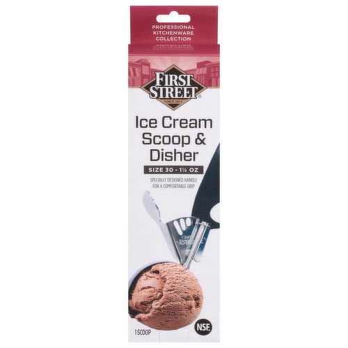 First Street Ice Cream Scoop & Disher, 1.25 Ounce