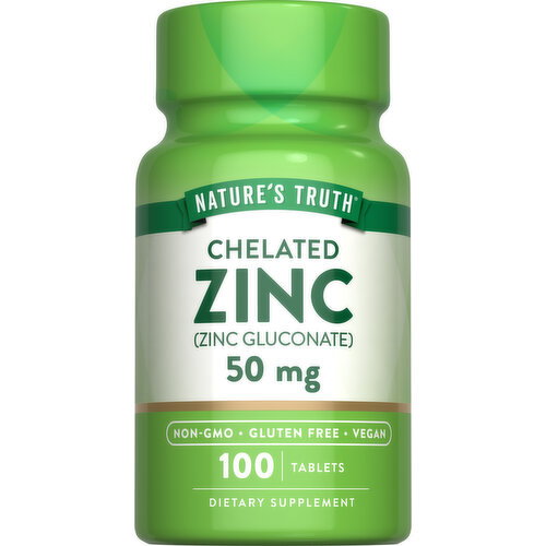 Nature's Truth Nature's Truth Zinc Chelated 100 Tablets