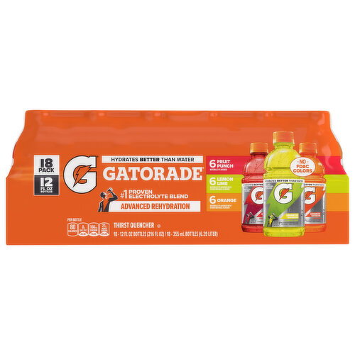 Gatorade Advanced Rehydration Fruit Punch/Lemon Lime/Orange Thirst Quencher Image 1 of 4