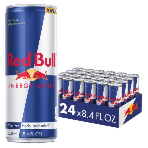 Red Bull Energy Drink with 80mg Caffeine plus Taurine & B Vitamins, 8.4 Fl Oz