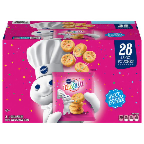 Pillsbury Cookies, Funfetti, Soft Baked, Mini Image 1 of 6
