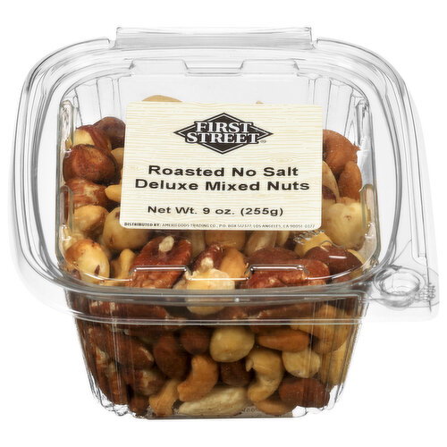 First Street Roasted No Salt Deluxe Mixed Nuts