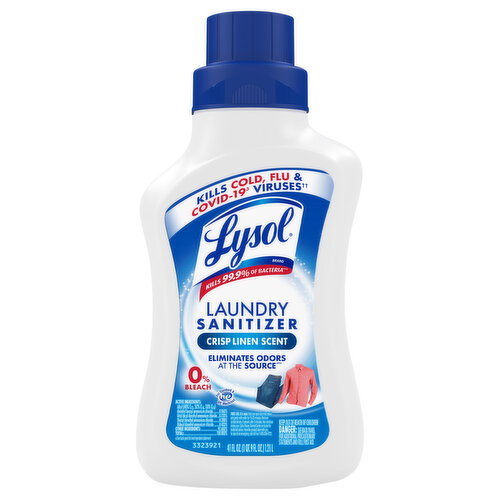 Lysol Crisp Linen Scent Laundry Sanitizer Image 1 of 5