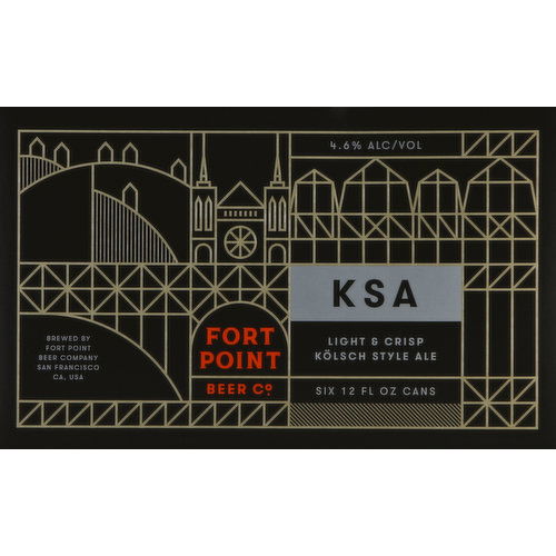 Fort Point Beer, Kolsch Style Ale, KSA