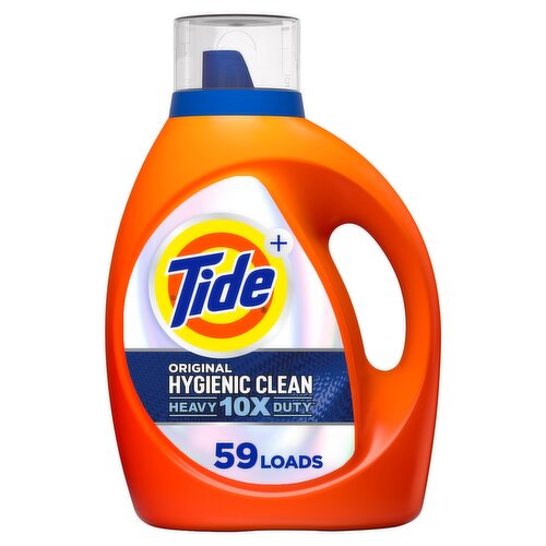 Tide Hygienic Clean Heavy 10x Duty Liquid Laundry Detergent, Original