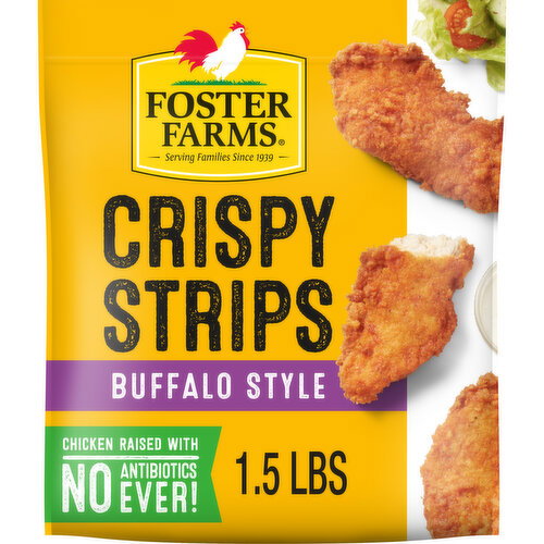 Foster Farms Buffalo Style Crispy Chicken Strips, Frozen Image 1 of 10
