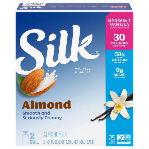 Silk Almondmilk, Unsweet Vanilla