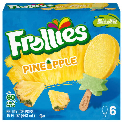 Frollies Pineapple Fruity Ice Pops Image 1 of 6