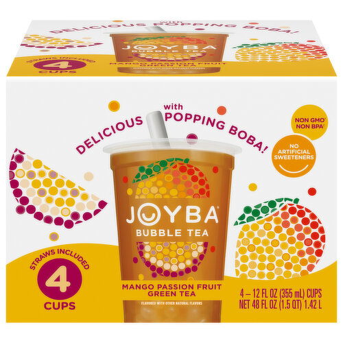 Joyba Mango Passion Fruit Green Tea Bubble Tea