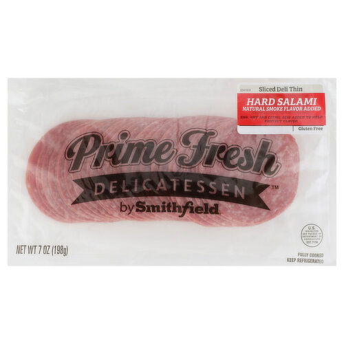 Smithfield Hard Salami, Sliced Deli Thin