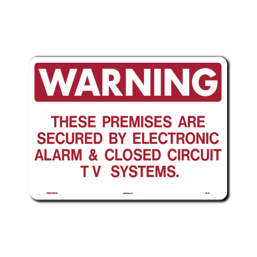 14X10 Electrical Alarm Sign 1 ct