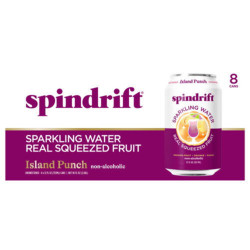 Spindrift Unsweetened Non-Alcoholic Island Punch Sparkling Water
