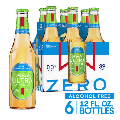 Michelob Ultra Beer, 6 Pack, 12 fl oz Bottles Image 1 of 10
