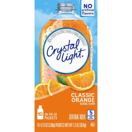 Crystal Light Classic Orange Powdered Drink Mix