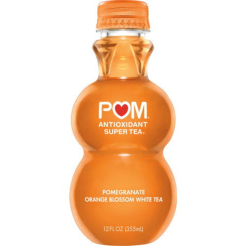 POM Super Tea, Antioxidant, White Tea, Pomegranate Orange Blossom