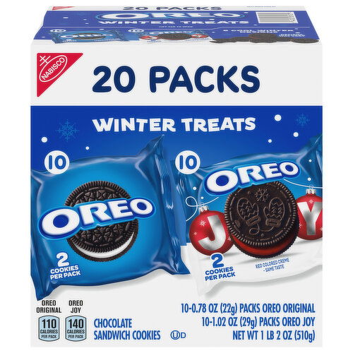 Oreo Winter Treats Chocolate Sandwich Cookies