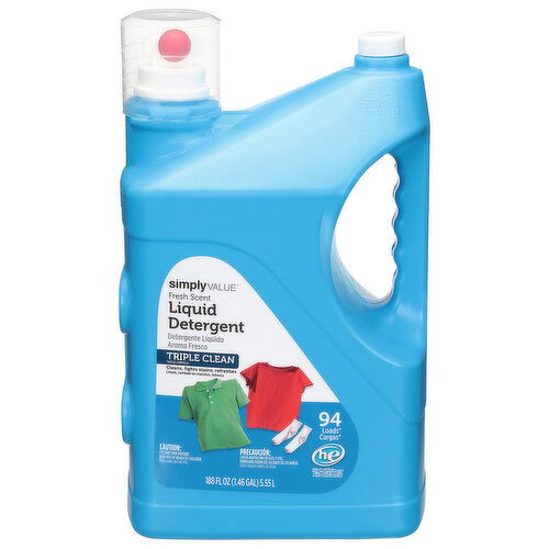 Simply Value Triple Clean Fresh Scent Liquid Detergent