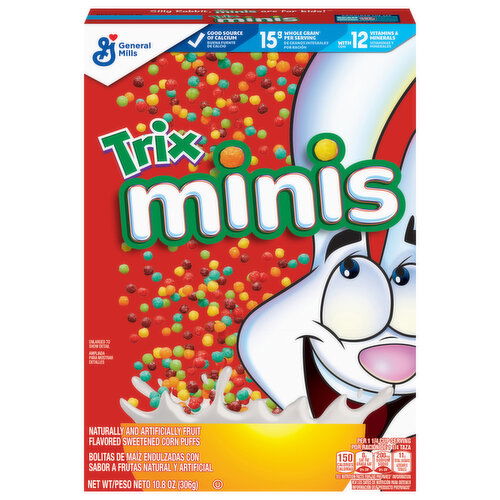 Trix Corn Puffs, Fruit Flavored, Minis