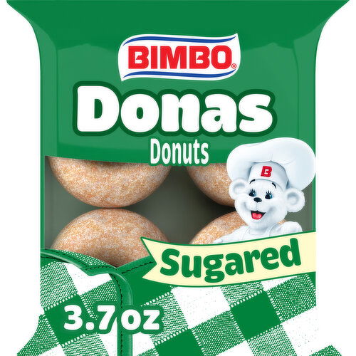 Bimbo Sugared Donuts, 4 count, 3.7 oz