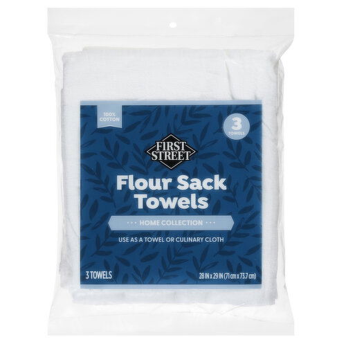 First Street Home Collection Flour Sack Towels