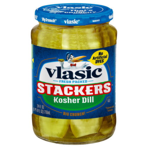 Vlasic Pickles, Kosher Dill, Stackers, Fresh Packed