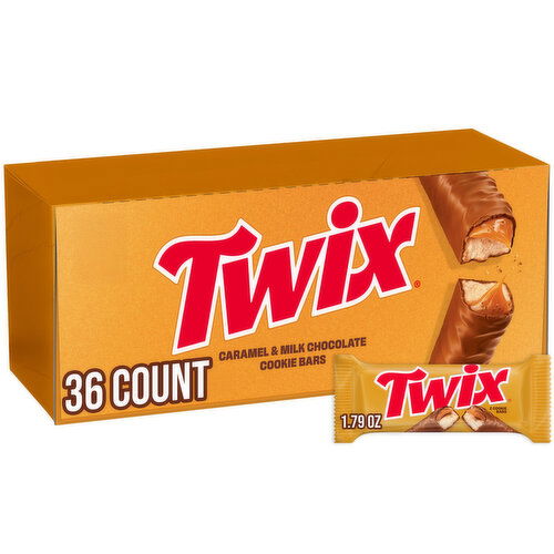 Twix Caramel Cookie Milk Chocolate Candy Bars Bulk Pack (1.79 oz., 36 ct.)