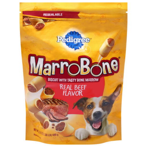 Pedigree Snack Food for Dogs, Real Beef Flavor