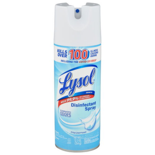 Lysol Disinfectant Spray Crisp Linen Image 1 of 5