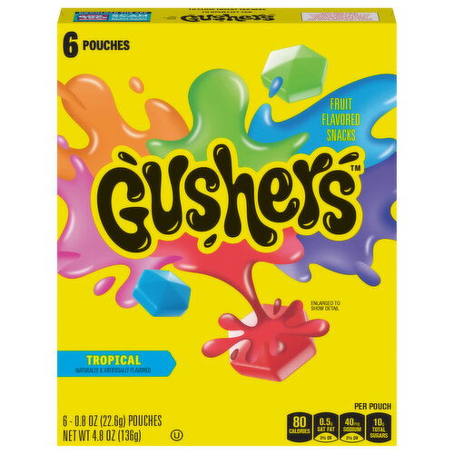 Gushers Tropical Fruit Flavored Snacks